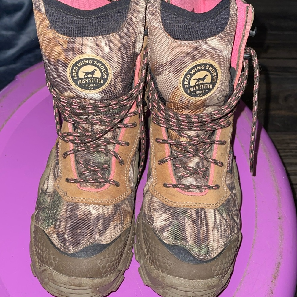 Red wing Irish setter hunting boots like new! Size 8